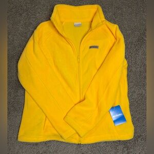Columbia Womens Bright Yellow Fleece Jacket SX 1X